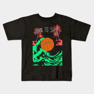 Basketball Born to shoot playbook 05 Kids T-Shirt